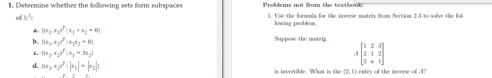 solved-1-determine-whether-the-following-sets-form-chegg