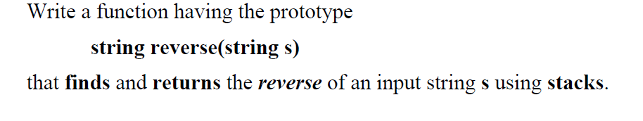 Solved Write a function having the prototype string | Chegg.com