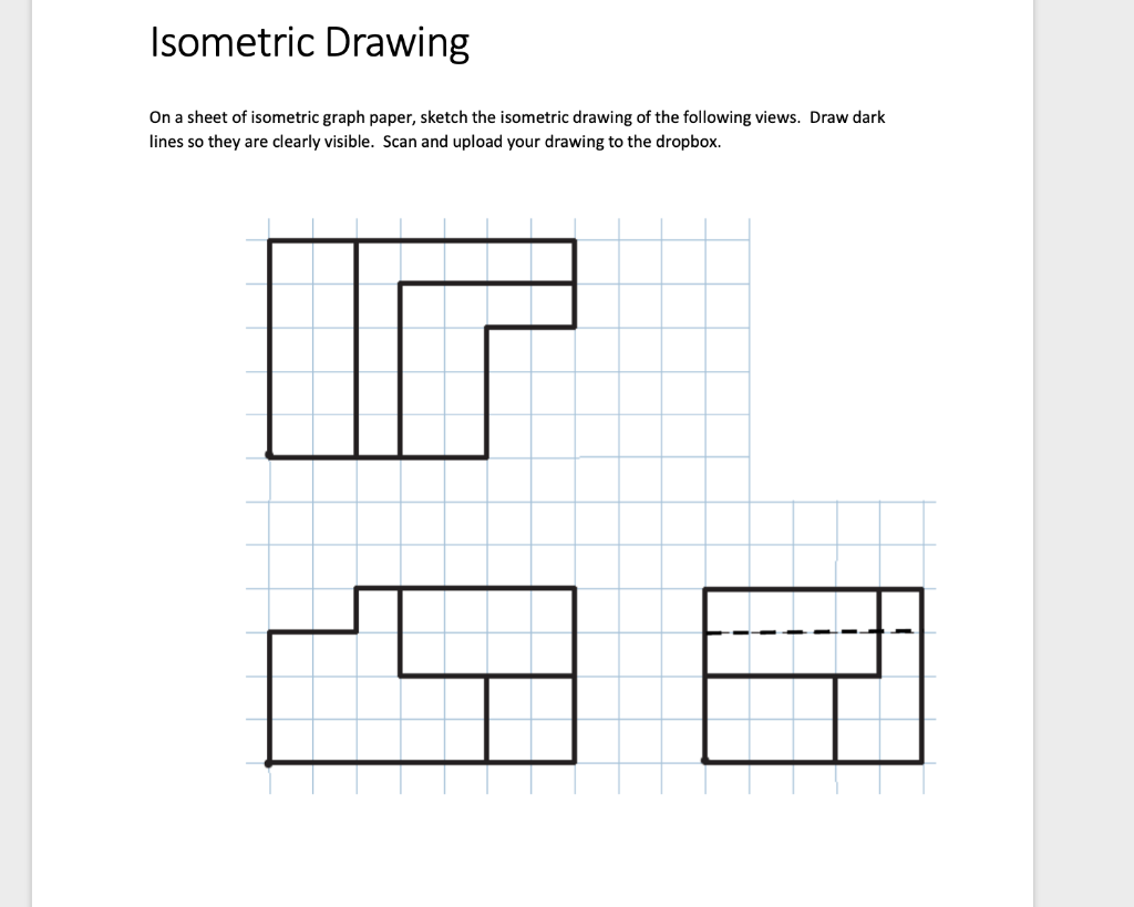 Solved Isometric Drawing On a sheet of isometric graph | Chegg.com