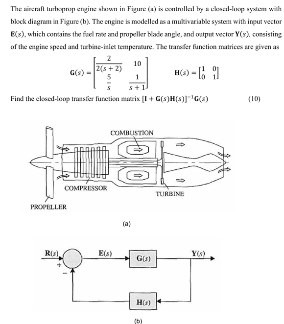 The aircraft turboprop engine shown in Figure (a) ﻿is | Chegg.com
