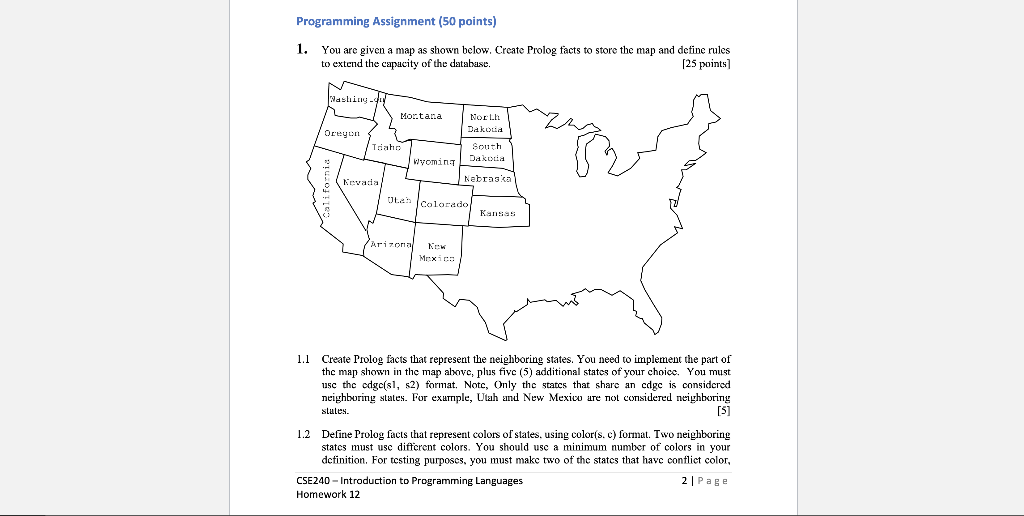 Programming Assignment (50 points) 1. You are given a | Chegg.com