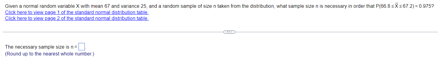 Solved Given a normal random variable X with mean 67 and | Chegg.com