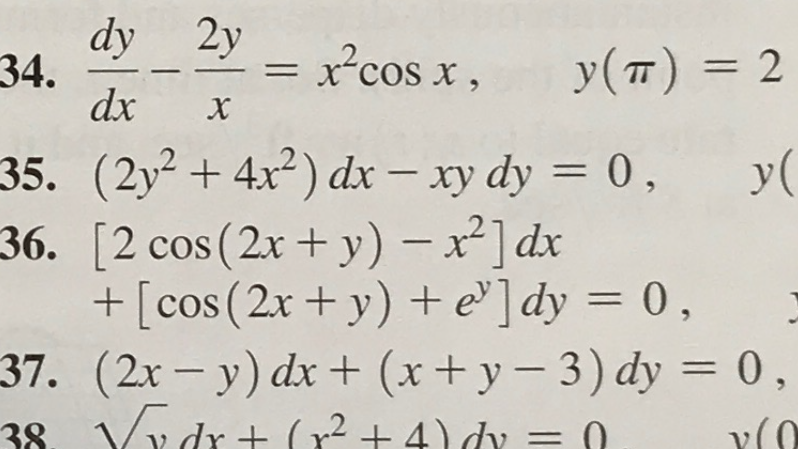 Dx xy 2 x dy. Dy/DX =4x. 4xy DX=(X^2+2)dy;y=4 при x= 1. Xydy=(y^2+x)DX. (X^2+Y^2+2x)DX + 2 xydy = 0.