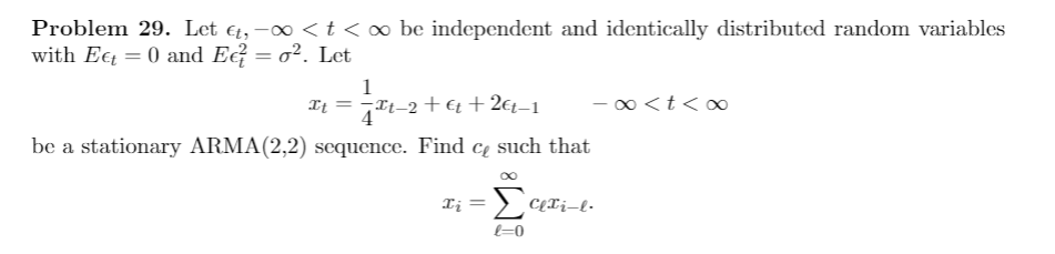 Solved Problem 29. Let £t- | Chegg.com