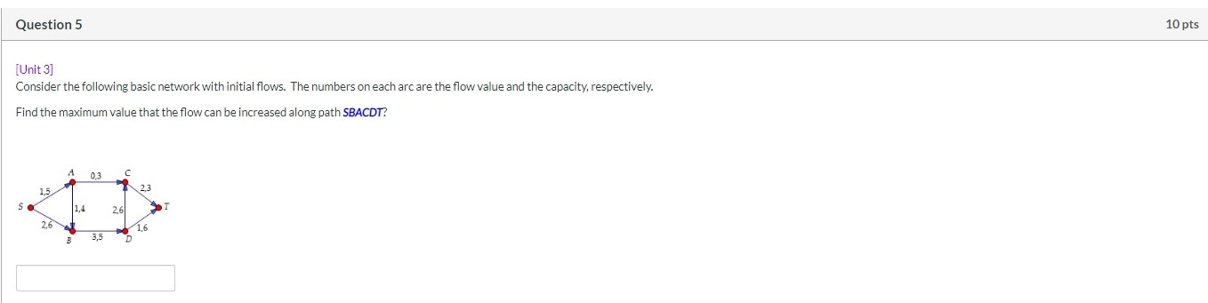 Solved Question 5 10 pts [Unit 3] Consider the following | Chegg.com
