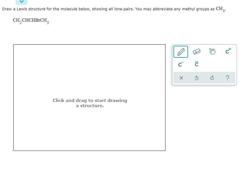 Solved Draw a Lewis structure for the molecule below, | Chegg.com