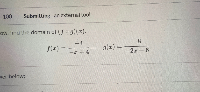 Solved 100 Submitting An External Tool Ow Find The Domai Chegg Com