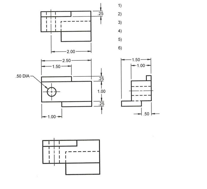 Solved Circle and label 6 incorrect dimensions in the | Chegg.com