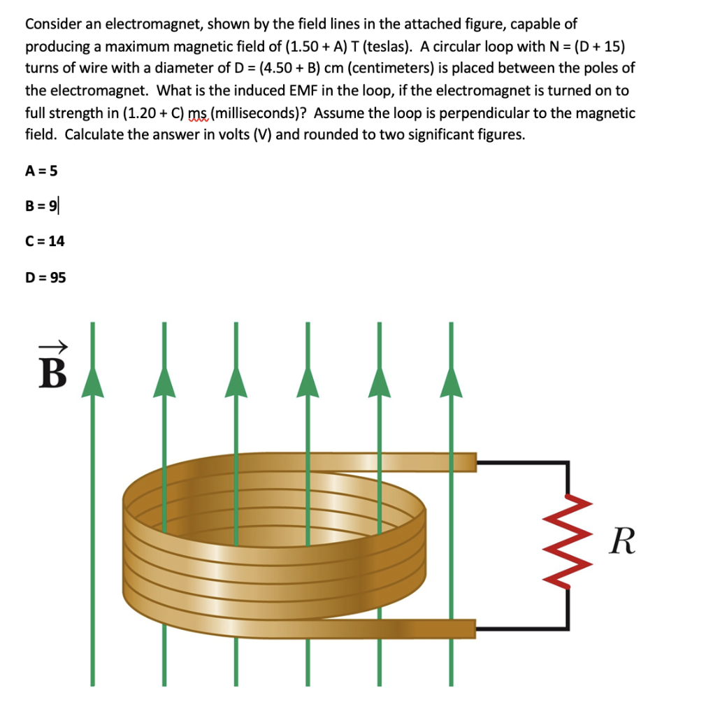 Solved Consider An Electromagnet, Shown By The Field Lines | Chegg.com