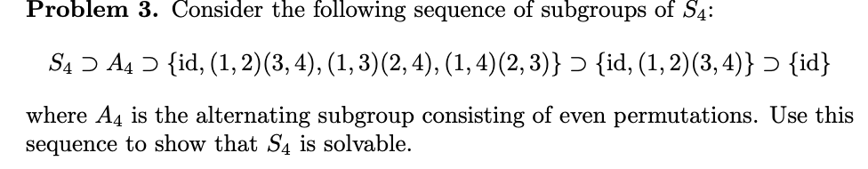 Solved Problem 3. Consider the following sequence of | Chegg.com