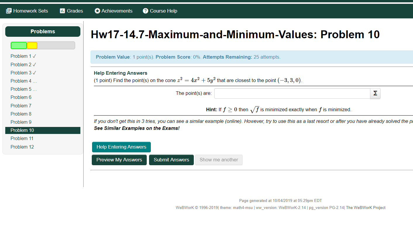 Solved E Homework Sets Grades Achievements Course Help | Chegg.com