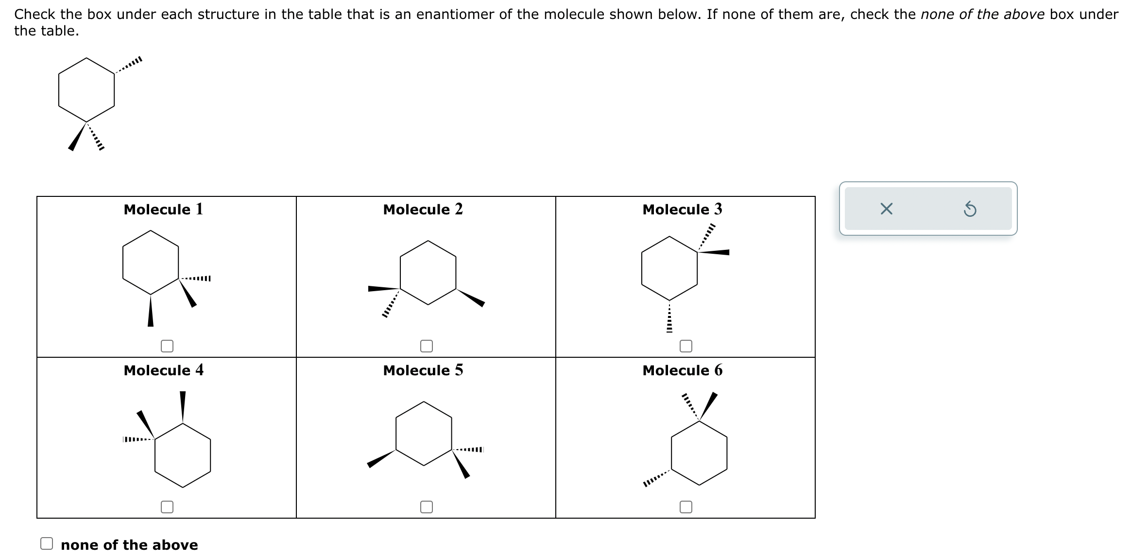 Solved Check The Box Under Each Structure In The Table That | Chegg.com