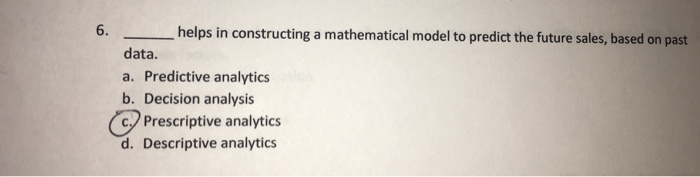 Solved __________ helps in constructing a mathematical model | Chegg.com