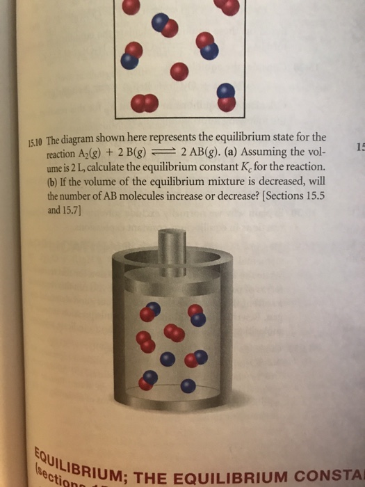 Solved 510 The diagram shown here represents the equilibrium | Chegg.com