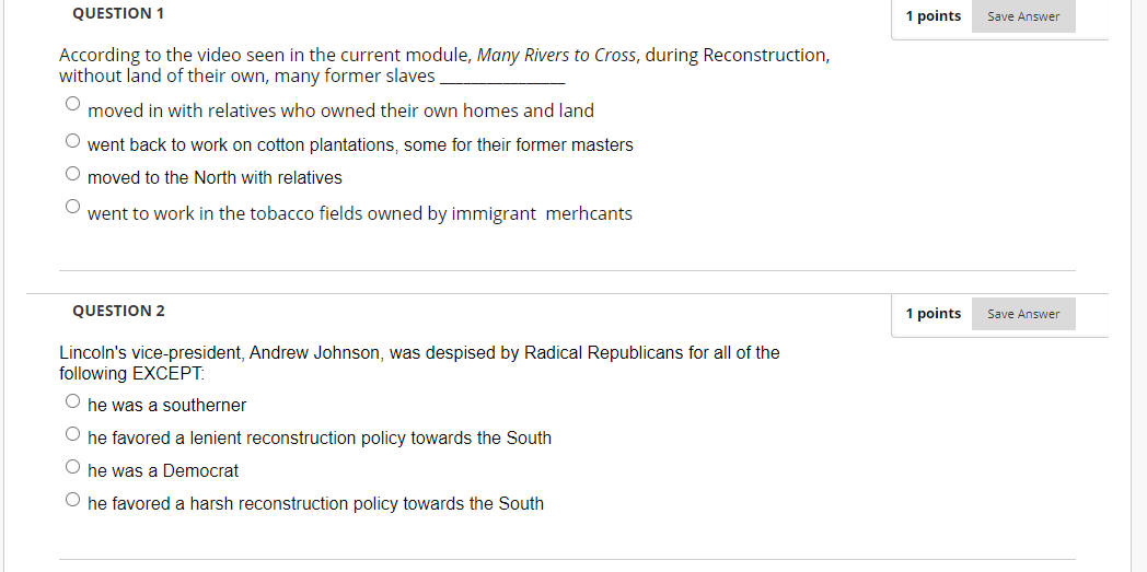 Solved QUESTION 1 1 points Save Answer According to the | Chegg.com