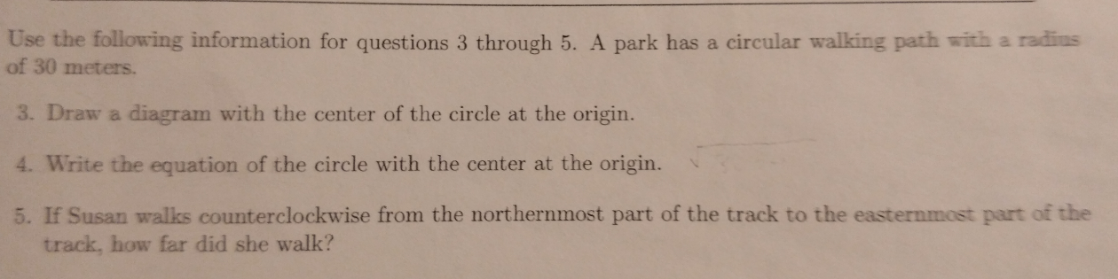 Solved Use the following information for questions 3 through | Chegg.com