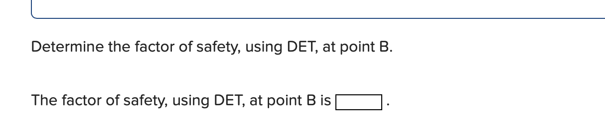 Solved This Problem Illustrates That The Factor Of Safety | Chegg.com