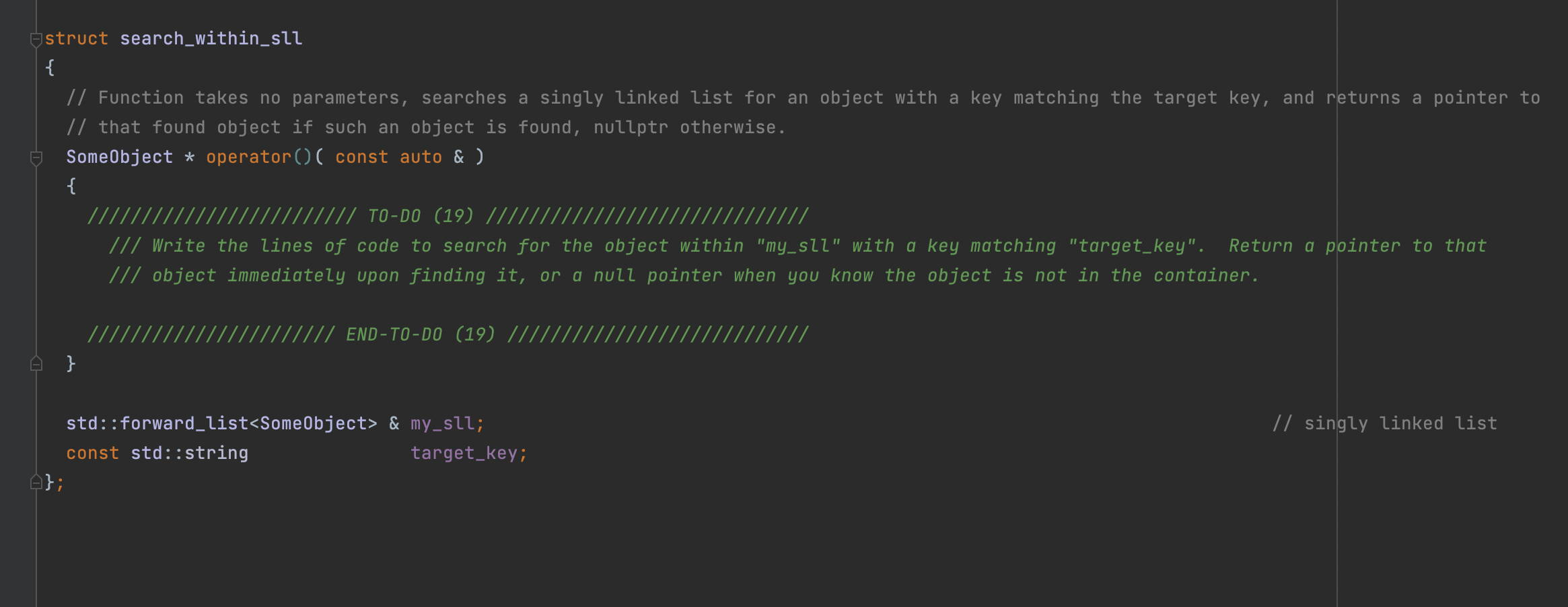 Solved struct insert_at_back_of_vector \{ // Function takes | Chegg.com