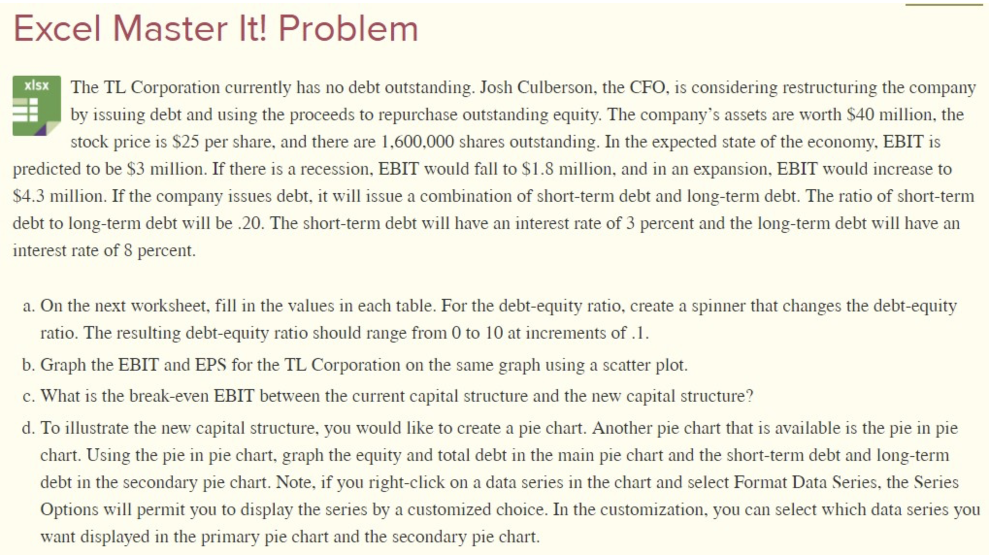 Solved Can you show me how to solve on excel? | Chegg.com
