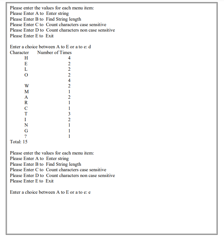 Solved Program #2 Write a program to display the following | Chegg.com