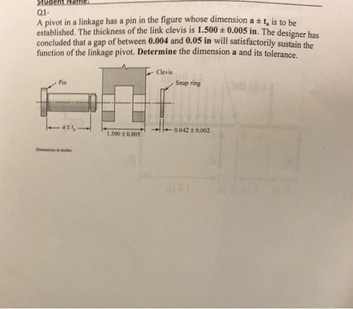 Solved N Student 01 A pivot in a linkage has a pin in the | Chegg.com