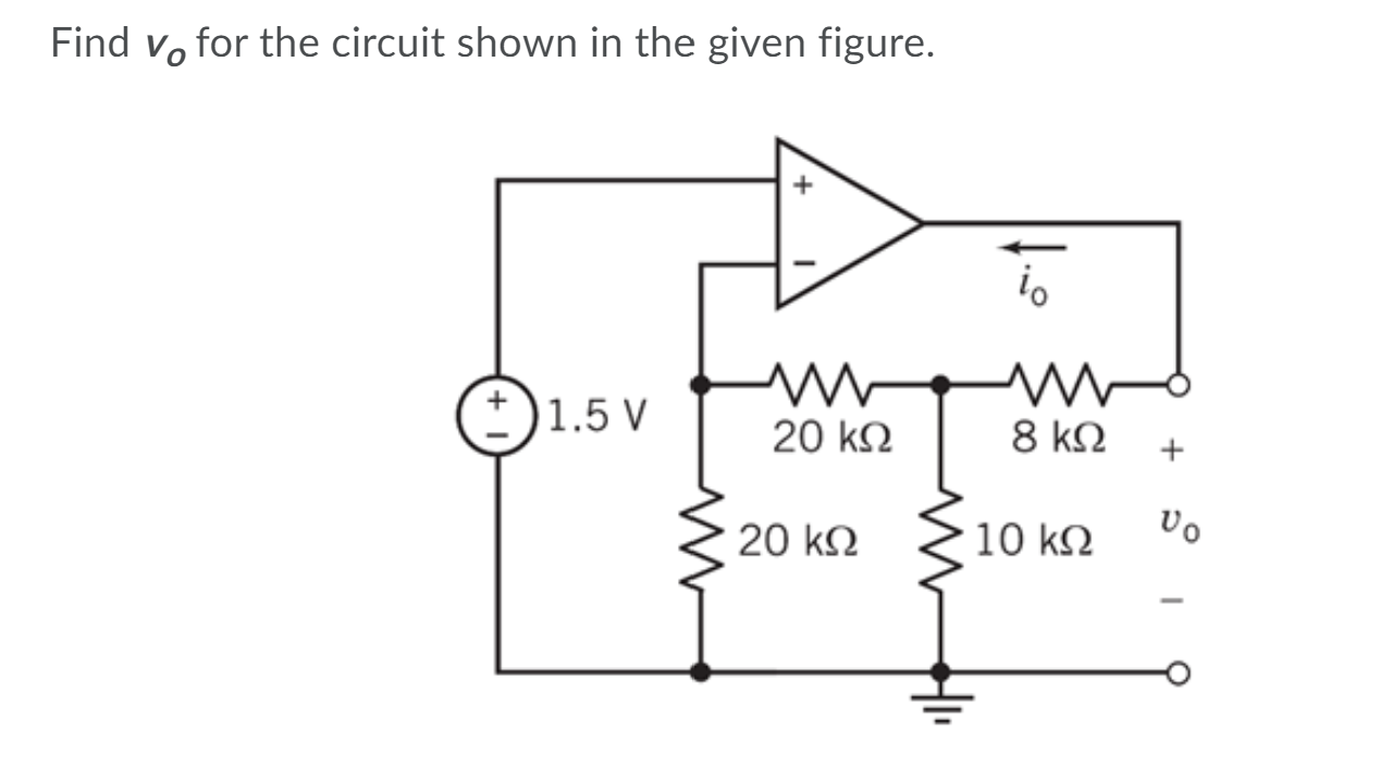 Solved Find Ve For The Circuit Shown In The Given Figure. 15 | Chegg.com