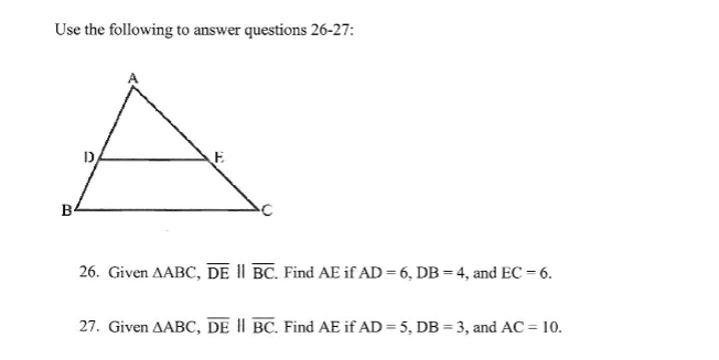 Solved Use the following to answer questions 26-27: 26. | Chegg.com