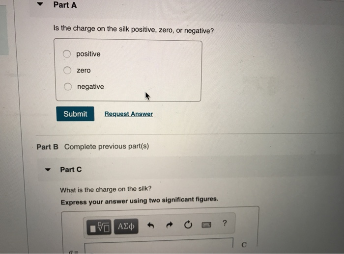 Solved A glass rod rubbed with silk acquires a charge of