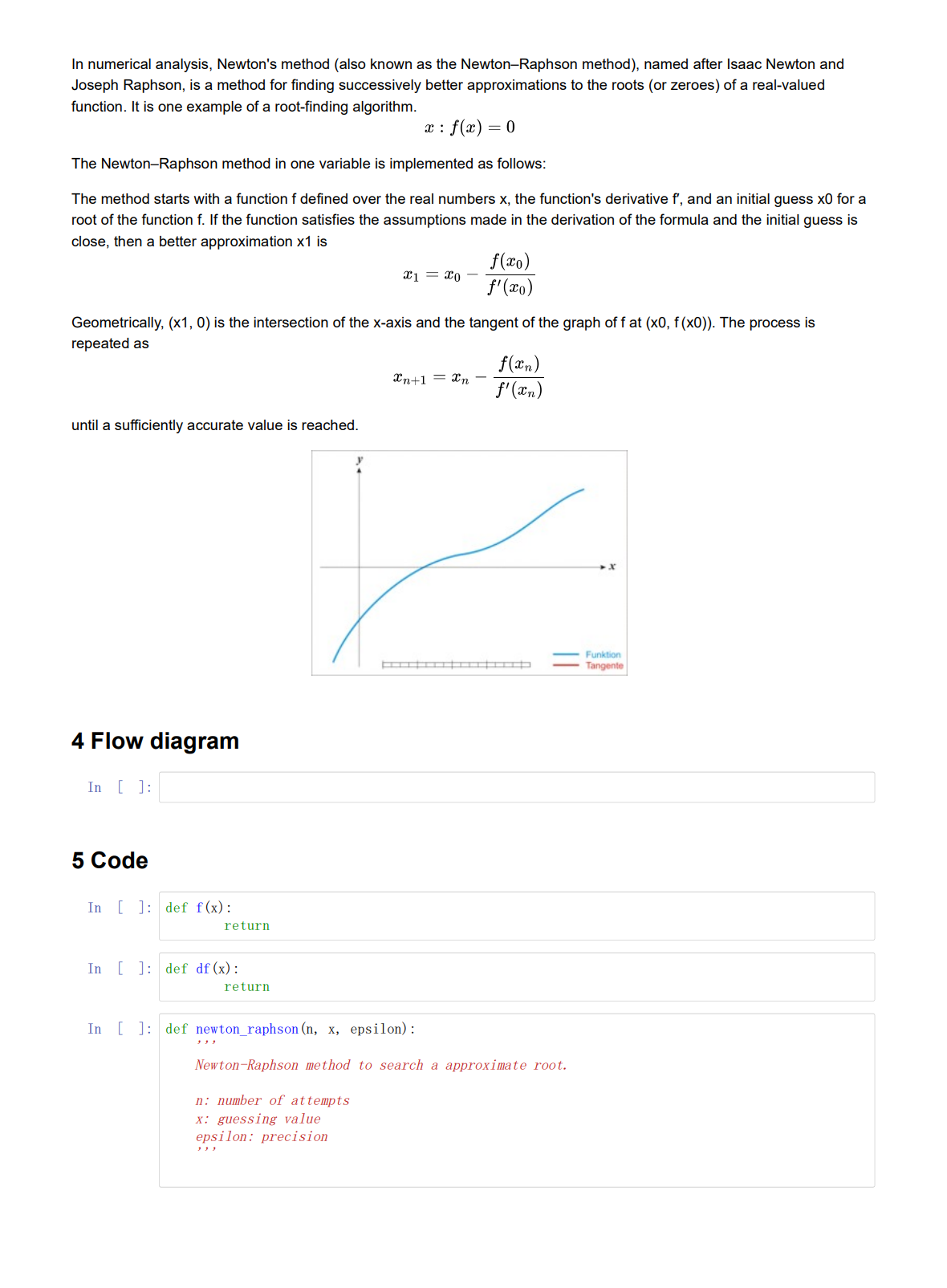 Solved Experiment 1 Newton Raphson Method 1. Task What's the | Chegg.com