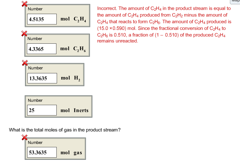 Solved Two sequential hydrogenation reactions take place in