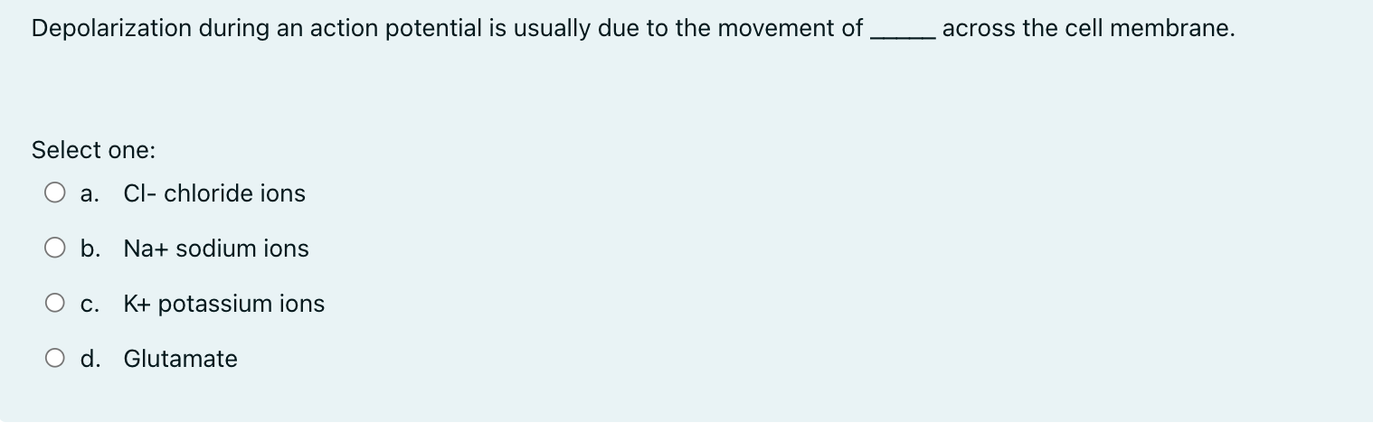 depolarization of action potential is due to