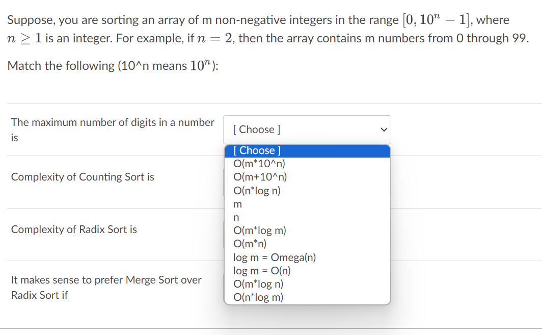 Solved We are running the Stable Counting Sort algorithm on | Chegg.com image.