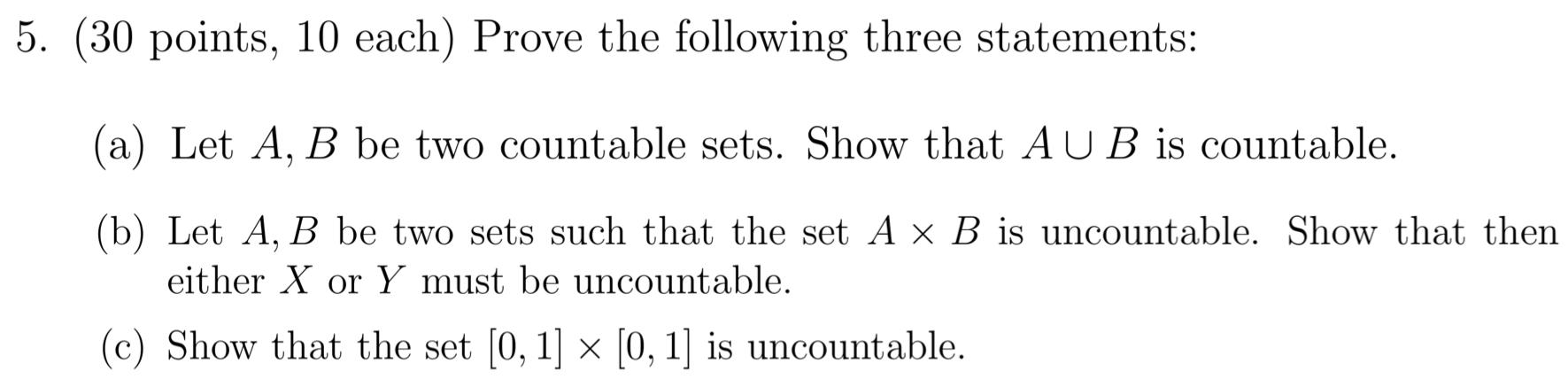 Solved Please help all abc respectively with detailed proof. | Chegg.com