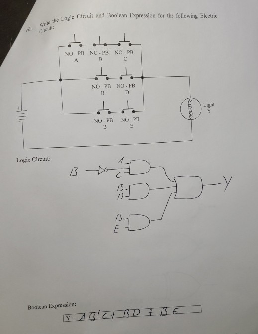 Solved Logic Circuit and Boolean Expression for the | Chegg.com