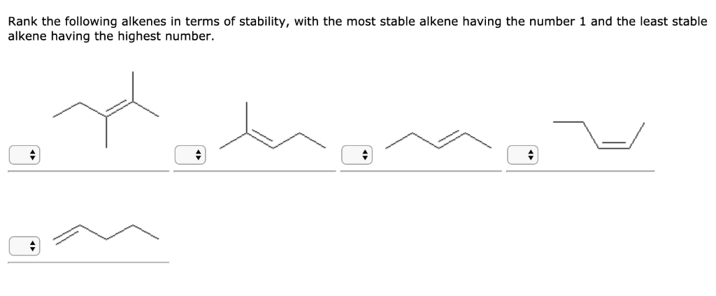 solved-rank-the-following-alkenes-in-terms-of-stability-chegg