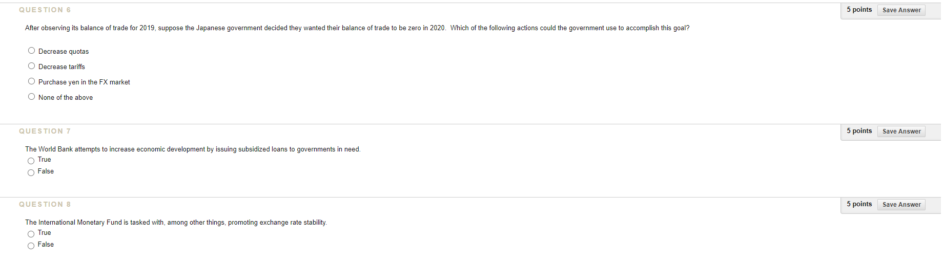 Solved QUESTION 6 5 points Save Answer After observing its | Chegg.com