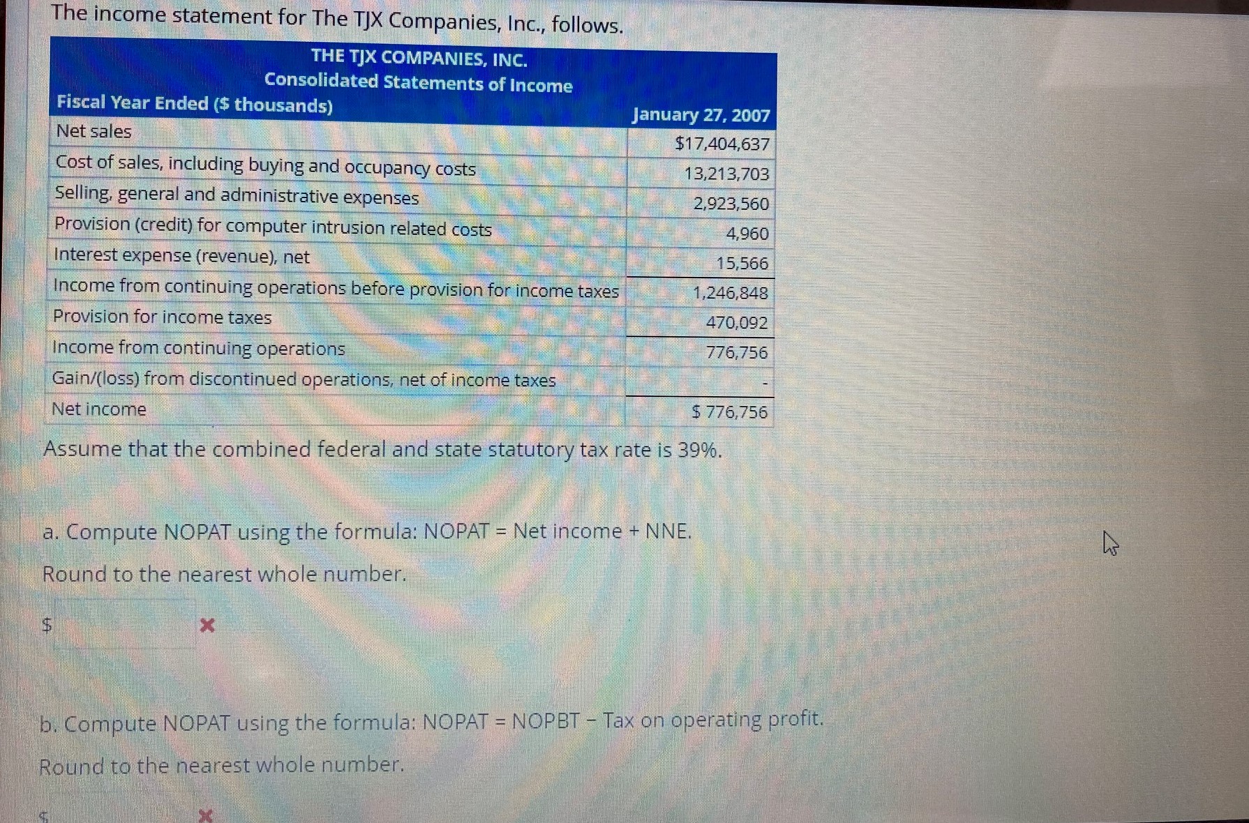 solved-the-income-statement-for-the-tjx-companies-inc-chegg