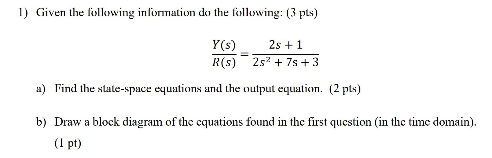 Solved Given the following information do the following: (3 | Chegg.com