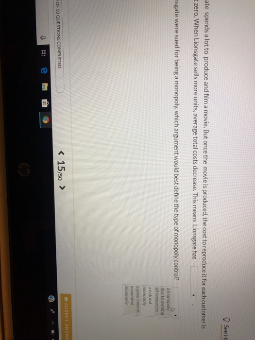 Solved out of 50 1st attempt O See Hint Lionsgate spends a | Chegg.com
