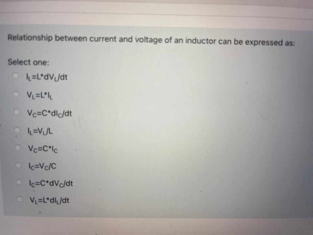 Solved Relationship between current and voltage of an | Chegg.com