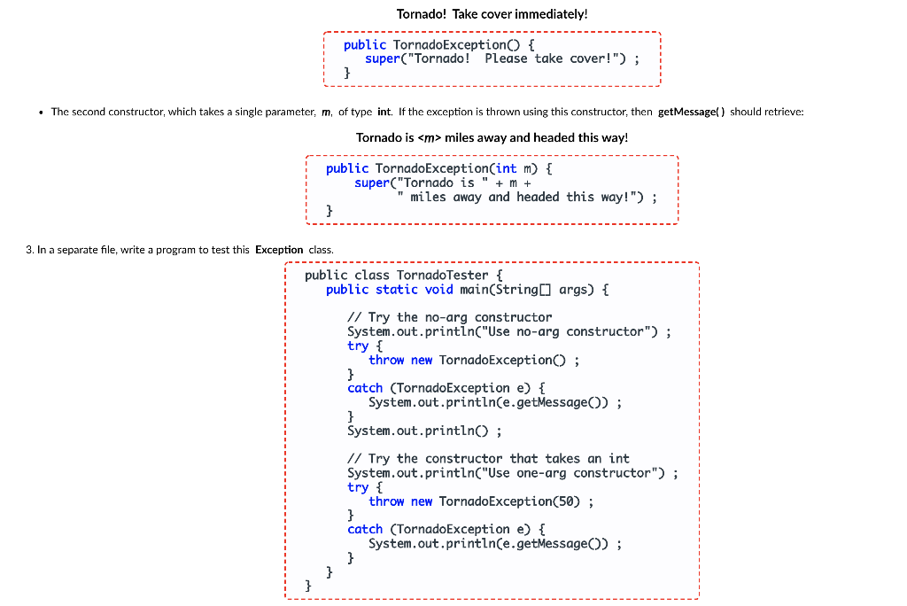 Solved Summary Create exception classes for two projects: 1. | Chegg.com