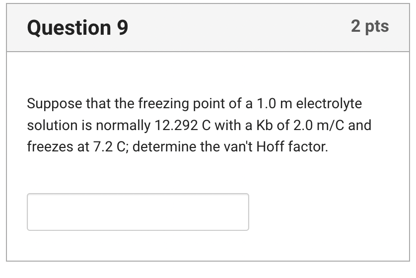 Solved How many moles of particles per liter in | Chegg.com