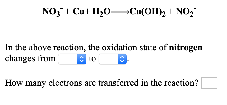 cu nh3 4 so4 h2o oxidation number