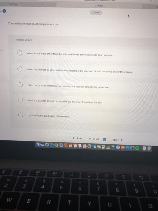 Solved Competitive inhibition of enzymes occurs Multiple