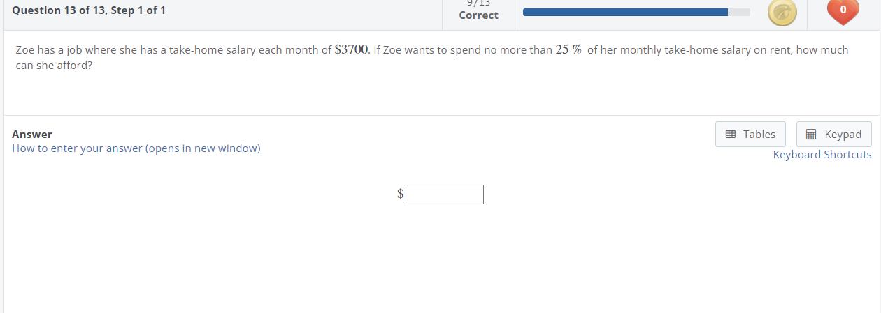 Solved Zoe Has A Job Where She Has A Take Home Salary Each Chegg Com   PhpMQnVCw