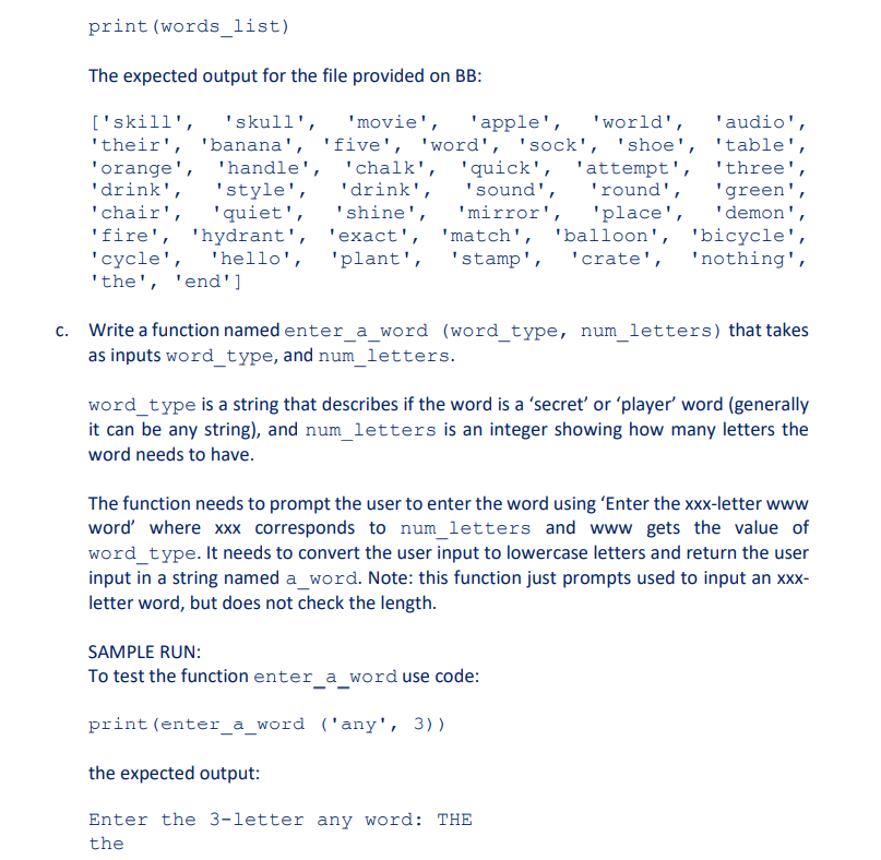 Solved ** CODE IN PYTHON** PLEASE DO NOT GIVE ME THE SAME | Chegg.com