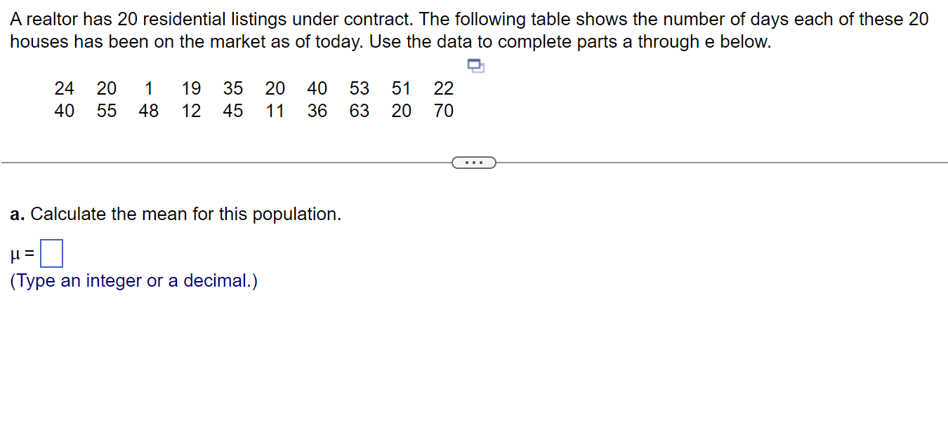 Solved A realtor has 20 residential listings under contract. | Chegg.com