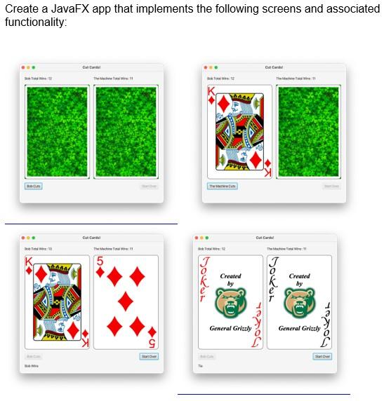 Solved Create a JavaFX app that implements the following | Chegg.com