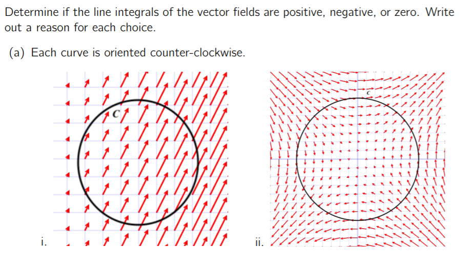 Solved Determine if the line integrals of the vector fields | Chegg.com