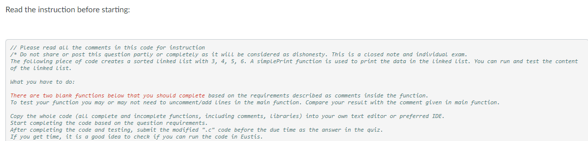 Solved #include #include typedef struct nod{ int | Chegg.com